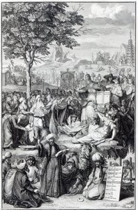 世界の主な宗教、「宗教儀式と習慣」、1727年の図解 作： Bernard Picart